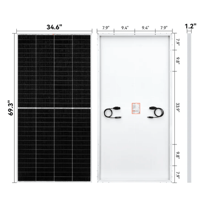 RICH SOLAR - MEGA 335 Watt Monocrystalline Solar Panel (12 Panels)
