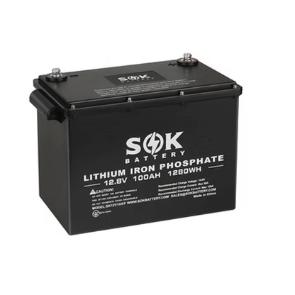 SOK Lithium Iron Phosphate 12V 100Ah Battery