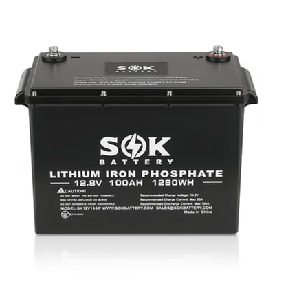 SOK Lithium Iron Phosphate 12V 100Ah Battery