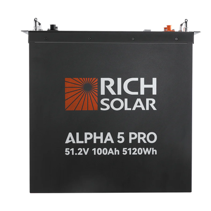 RICH SOLAR - ALPHA 5 PRO | 51.2V 100Ah LiFePO4 Battery | Premium 48V Server Rack Lithium Battery