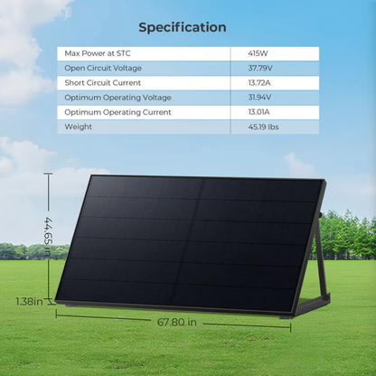SunGoldPower - 415W Mono Black PERC Solar Panel UL 61730