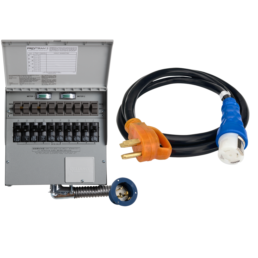 Anker Solix Home Backup Kit 10-Circuit Manual Transfer Switch(120V/240V, 50 Amp, For F3800