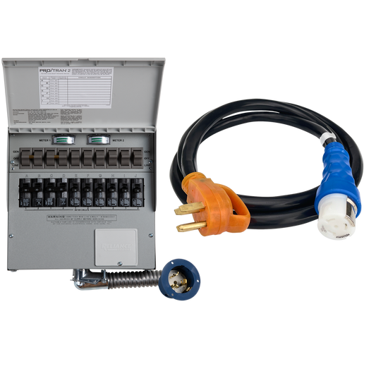 Anker Solix Home Backup Kit 10-Circuit Manual Transfer Switch(120V/240V, 50 Amp, For F3800