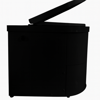 EcoJohn TinyJohn XL BLACK - Waterless Incinerating Toilet