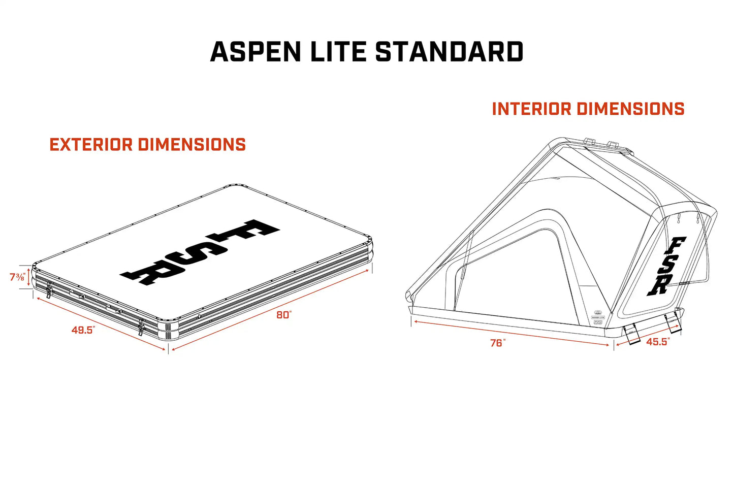FSR Aspen Lite Standard V3 - Rooftop Tent