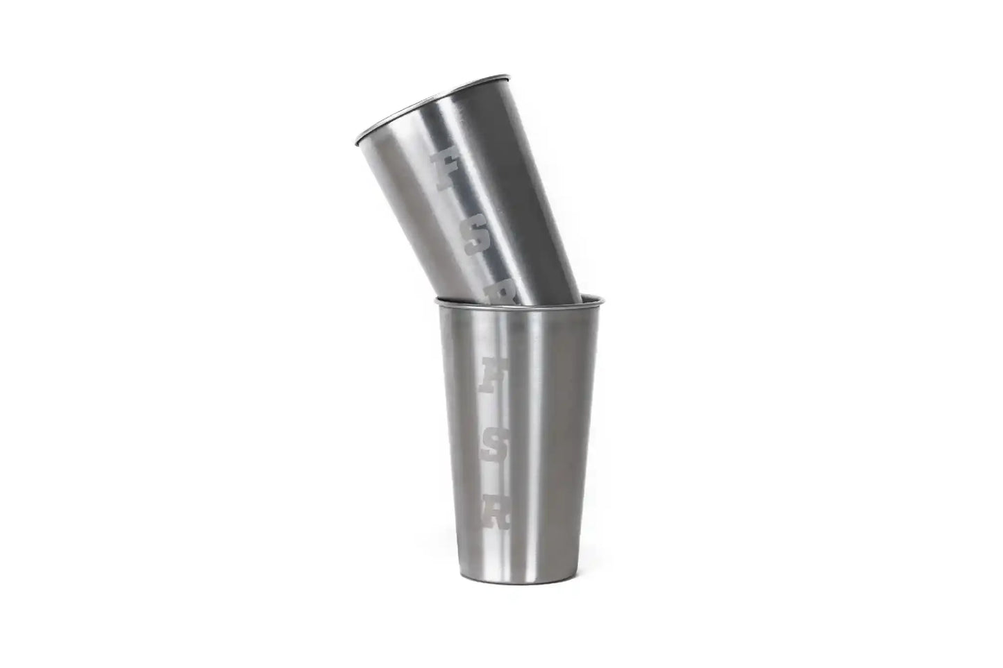 FSR Stackable 16 oz Stainless Steel Glass Set (4-Pack)