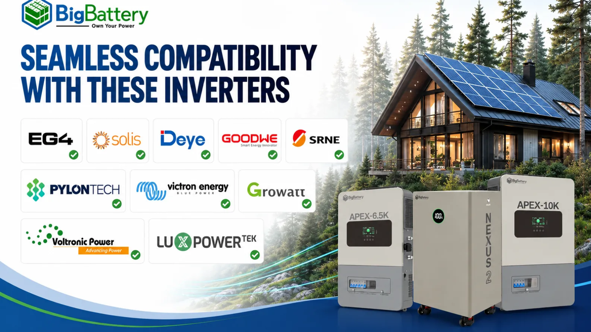BigBattery 51.2V NEXUS 2 LiFePO4 Battery | 314Ah | 16kWh | Off-Grid Home Backup