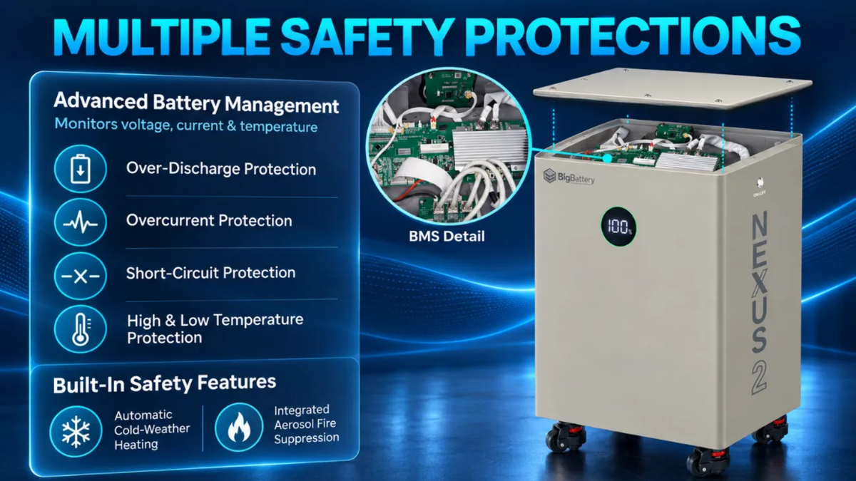 BigBattery 51.2V NEXUS 2 LiFePO4 Battery | 314Ah | 16kWh | Off-Grid Home Backup