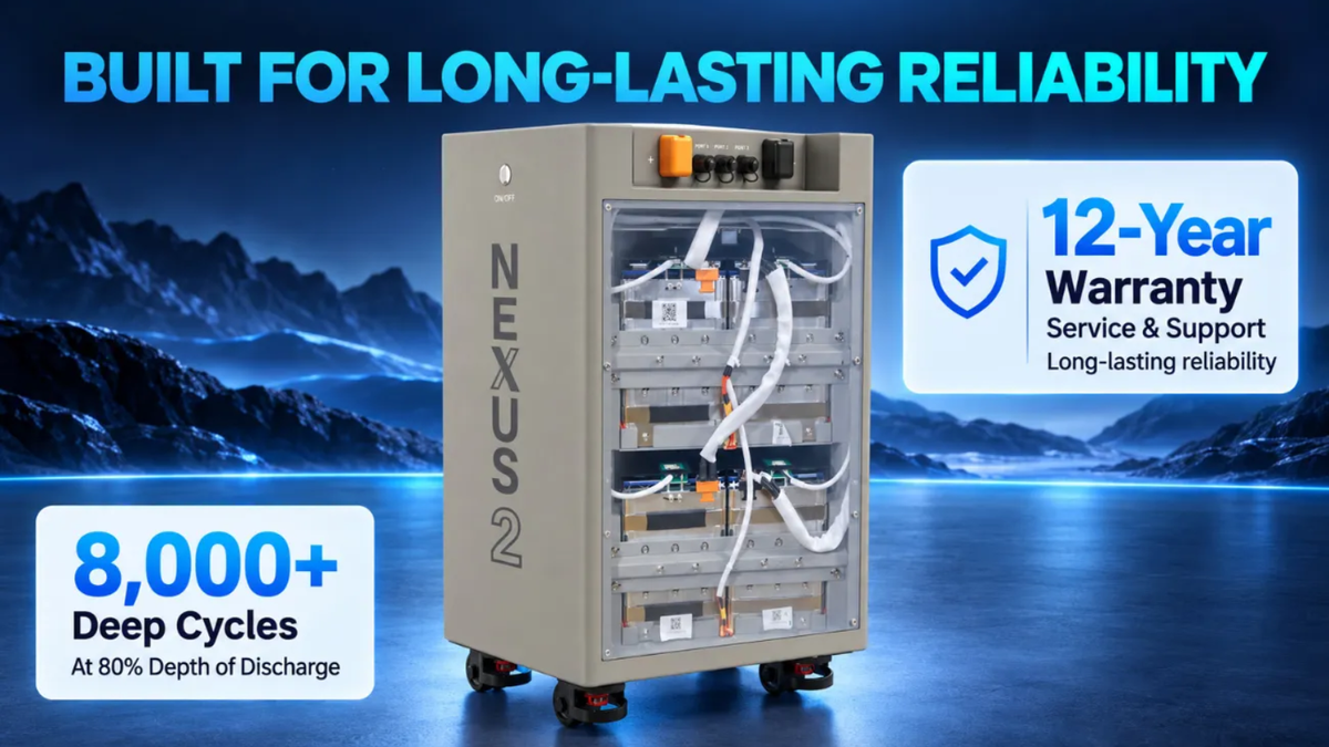 BigBattery 51.2V NEXUS 2 LiFePO4 Battery | 314Ah | 16kWh | Off-Grid Home Backup