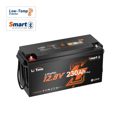LiTime 12V 230Ah Bluetooth LiFePO4 Lithium Battery with Low-Temp Protection