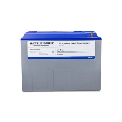 Battle Born 50Ah 24V Heated LiFePO4 Deep Cycle Battery Kit