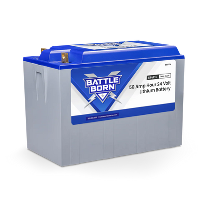 Battle Born 50Ah 24V LiFePO4 Deep Cycle Battery
