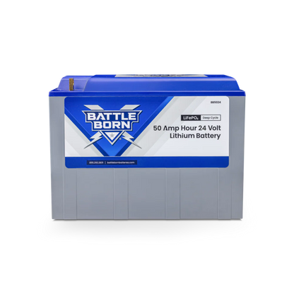 Battle Born 50Ah 24V Heated LiFePO4 Deep Cycle Battery Kit