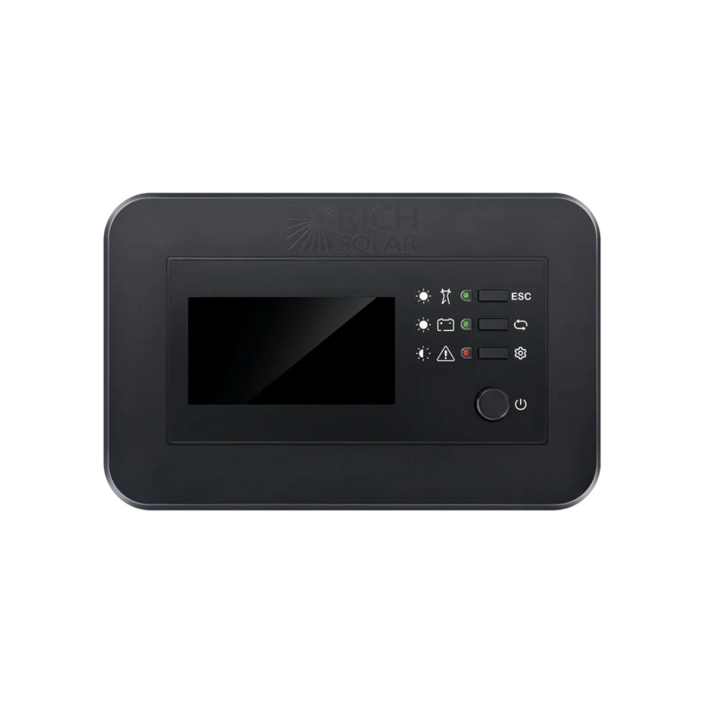 RICH SOLAR Inverter Remote Control with LCD & Bluetooth | Compatible with NOVA SWITCH & NOVA SUPERCHARGER Series Inverters