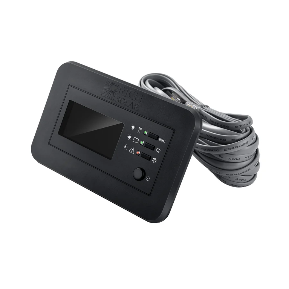 RICH SOLAR Inverter Remote Control with LCD & Bluetooth | Compatible with NOVA SWITCH & NOVA SUPERCHARGER Series Inverters