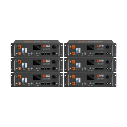 RICH SOLAR ALPHA 5 PRO 51.2V 100Ah LiFePO4 Server Rack Battery – 5.12kWh Premium 48V Lithium Energy Storage Battery