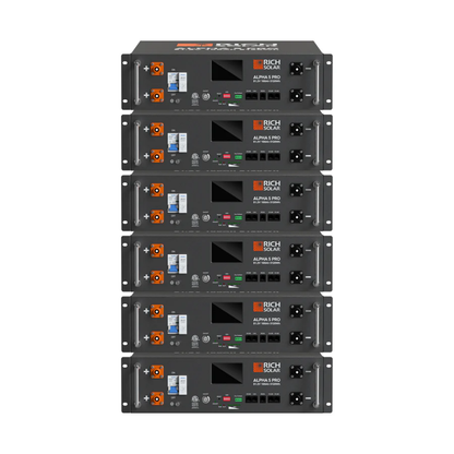 RICH SOLAR ALPHA 5 PRO 51.2V 100Ah LiFePO4 Server Rack Battery – 5.12kWh Premium 48V Lithium Energy Storage Battery