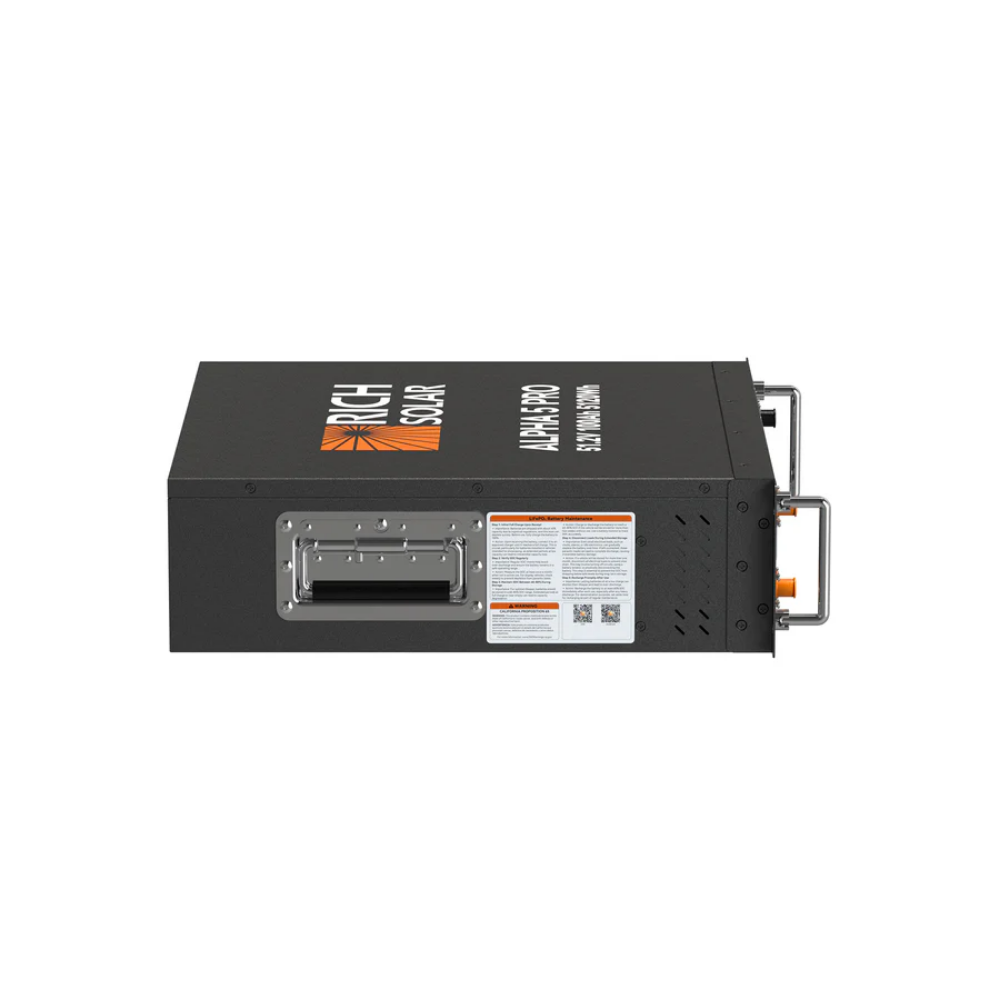 RICH SOLAR ALPHA 5 PRO 51.2V 100Ah LiFePO4 Server Rack Battery – 5.12kWh Premium 48V Lithium Energy Storage Battery