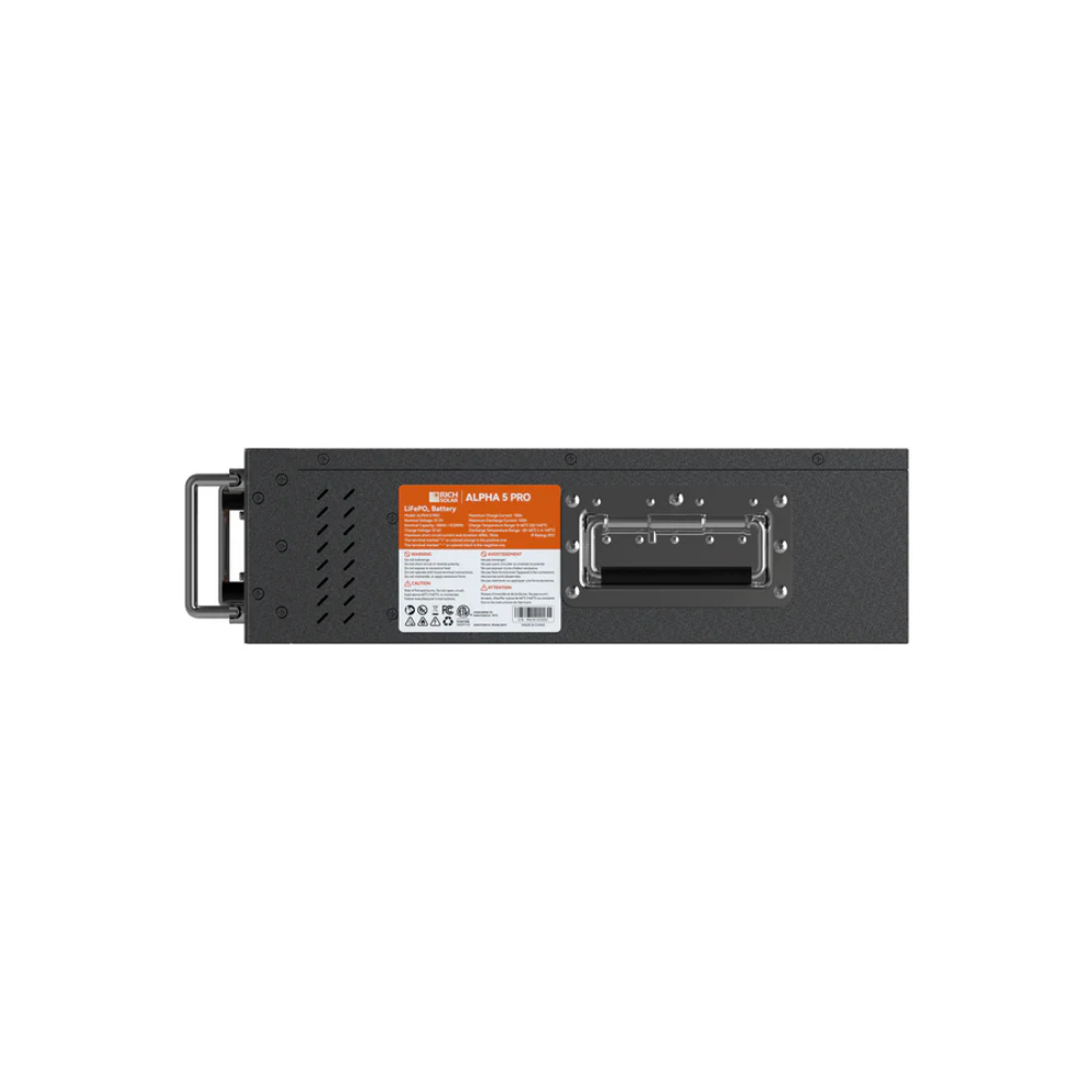 RICH SOLAR ALPHA 5 PRO 51.2V 100Ah LiFePO4 Server Rack Battery – 5.12kWh Premium 48V Lithium Energy Storage Battery