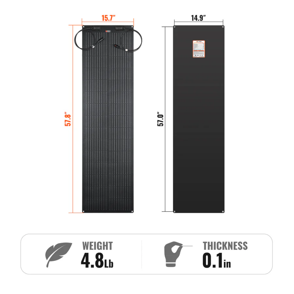 RICH SOLAR MEGA 100 FLEX 100W 12V Flexible Solar Panel