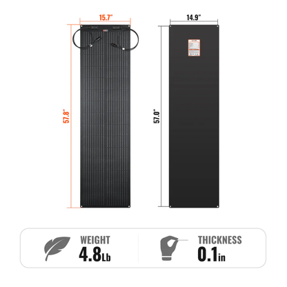 RICH SOLAR MEGA 100 FLEX 100W 12V Flexible Solar Panel