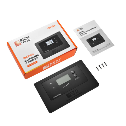 RICH SOLAR BRAVO AIR 30 30A Flush Mount PWM Solar Charge Controller with Bluetooth