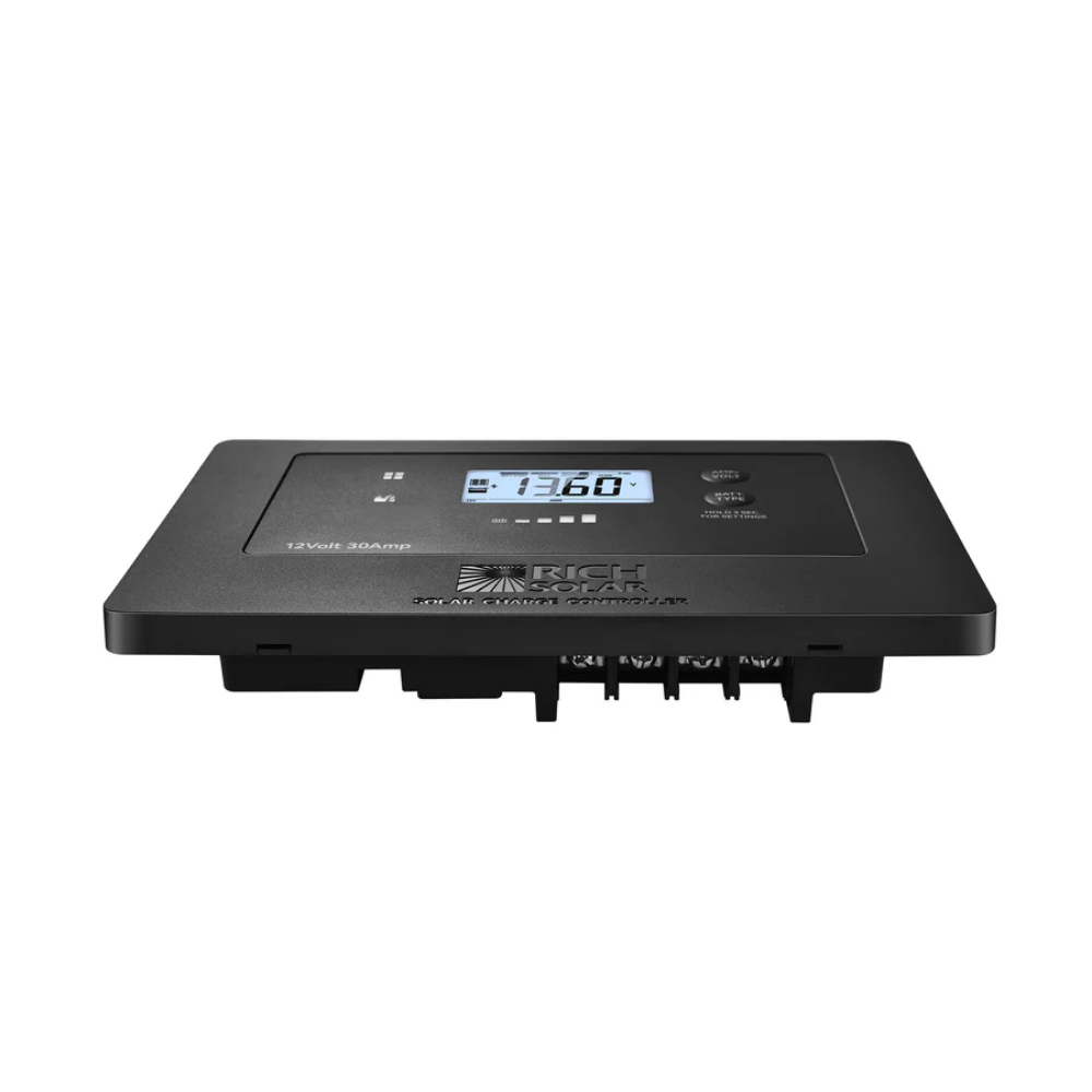 RICH SOLAR BRAVO AIR 30 30A Flush Mount PWM Solar Charge Controller with Bluetooth